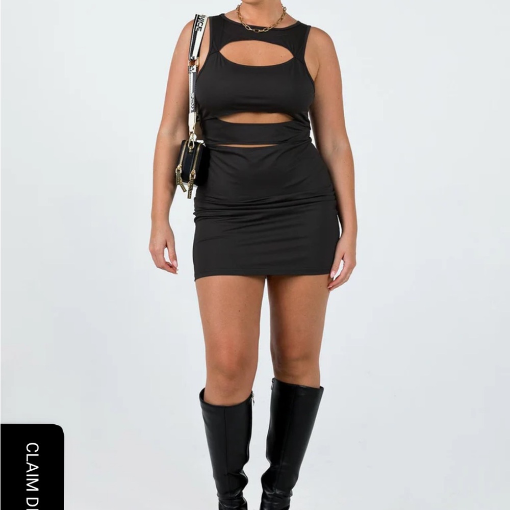 Princess Polly black cut out minidress